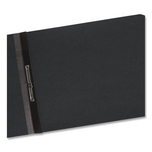 Prong Fastener Premium Pressboard Report Cover, Two-piece Prong Fastener, 2" Capacity, 8.5 X 11, Black/black