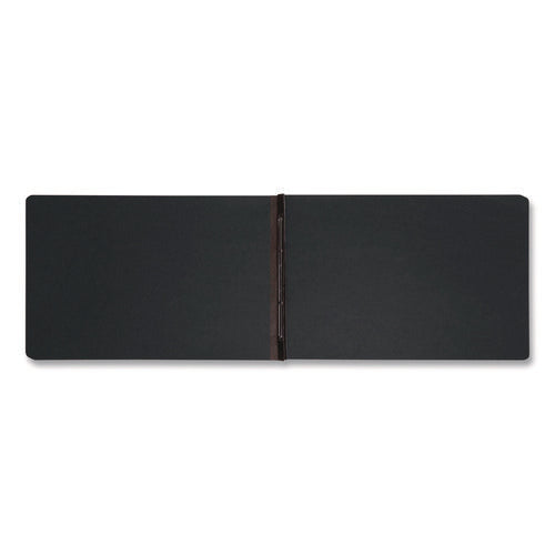 Prong Fastener Pressboard Report Cover, Two-piece Prong Fastener, 3" Capacity, 11 X 17, Black/black