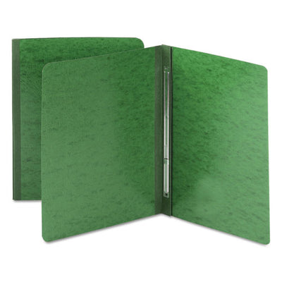 Prong Fastener Premium Pressboard Report Cover, Two-piece Prong Fastener, 3" Capacity, 8.5 X 11, Green/green