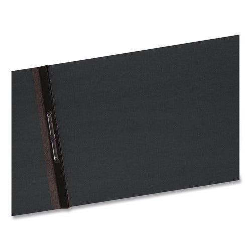 Prong Fastener Pressboard Report Cover, Two-piece Prong Fastener, 2" Capacity, 8.5 X 14, Black/black