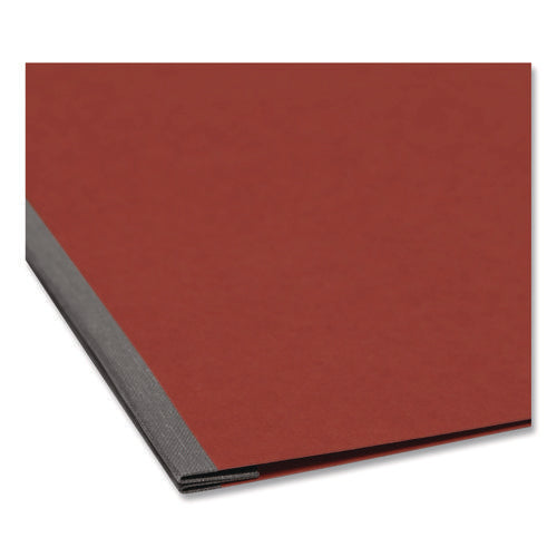 Prong Fastener Pressboard Report Cover, Two-piece Prong Fastener, 3" Capacity, 8.5 X 11, Red/red