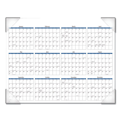 Landscape Panoramic Desk Pad, Landscapes Photography, 22 X 17, White Sheets, Clear Corners, 12-month (jan-dec): 2023