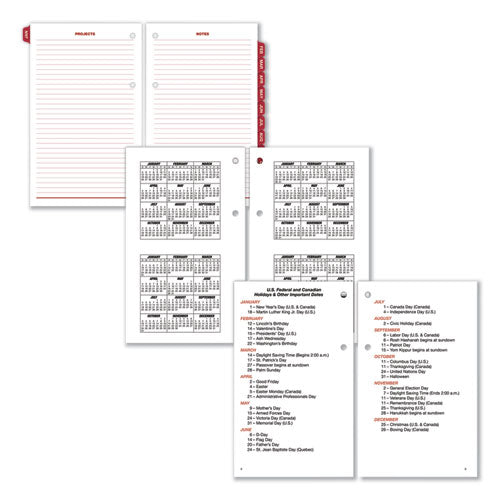 Burkhart's Day Counter Desk Calendar Refill, 4.5 X 7.38, White Sheets, 2023