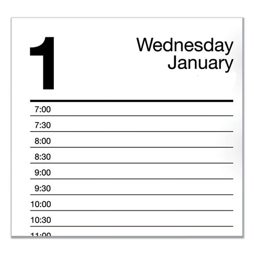 Desk Calendar Refill, 3.5 X 6, White Sheets, 2023