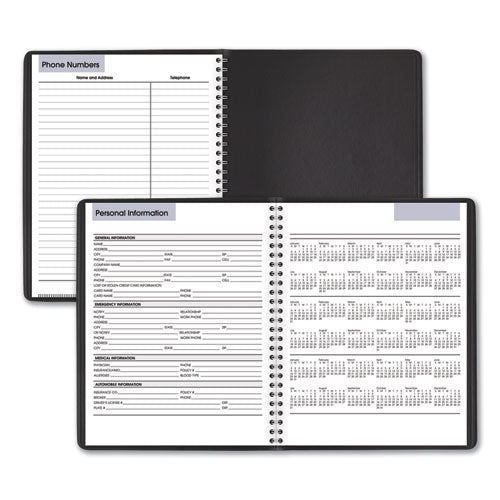 Dayminder Weekly Planner, Vertical-column Format, 8.75 X 7, Black Cover, 12-month (jan To Dec): 2023