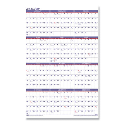 Yearly Wall Calendar, 24 X 36, White Sheets, 12-month (jan To Dec): 2023