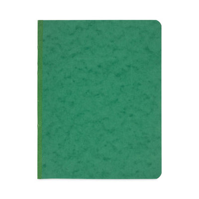 Pressboard Report Cover With Tyvek Reinforced Hinge, Two-piece Prong Fastener, 3" Capacity, 8.5 X 11, Dark Green/dark Green