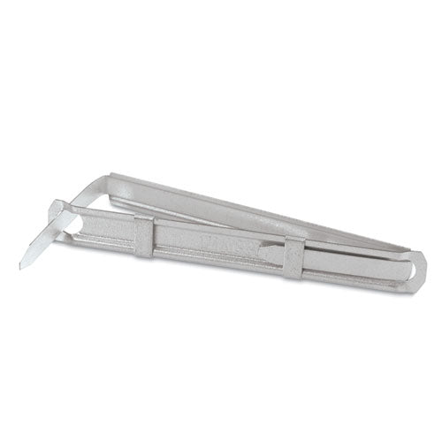 Premium Two-prong Fastener Bases, 1" Capacity, 2.75" Center To Center, Silver, 100/box