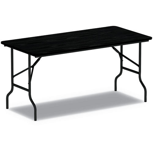 Wood Folding Table, Rectangular, 71.88w X 29.88d X 29.13h, Mahogany