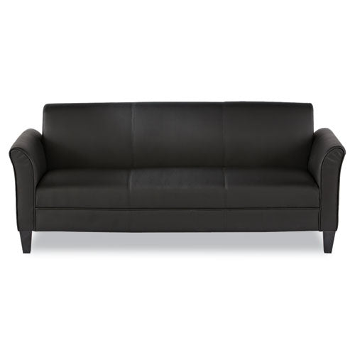 Alera Reception Lounge Furniture, Loveseat, 55.5w X 31.5d X 33.07h, Black