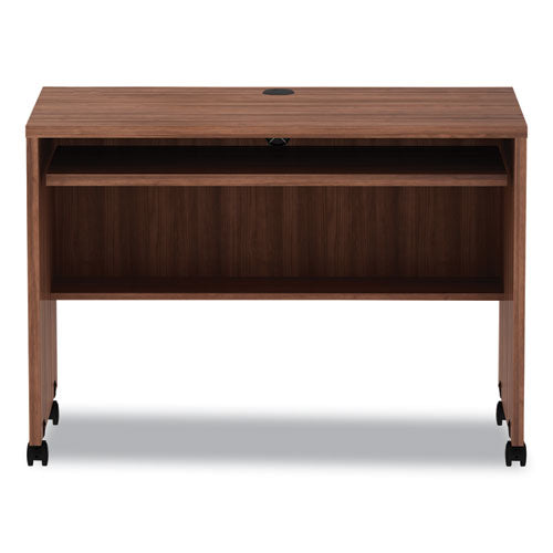 Alera Valencia Series Mobile Workstation Desk, 41.38" X 23.63" X 30", Modern Walnut