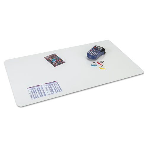 Krystalview Desk Pad With Antimicrobial Protection, Matte Finish, 36 X 20, Clear