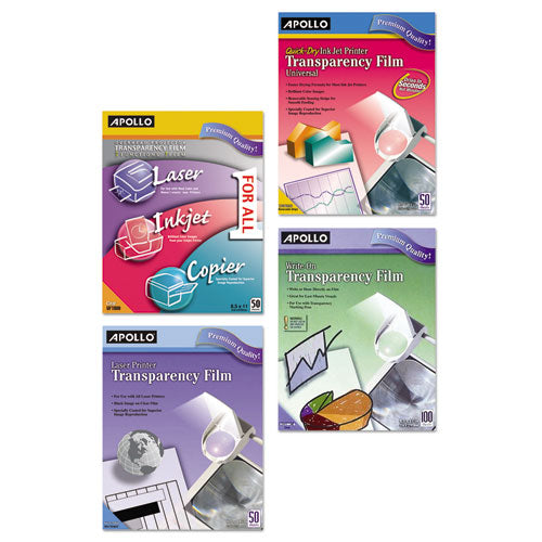 Write-on Transparency Film, 8.5 X 11, 100/box