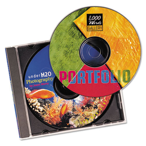 Inkjet Cd Labels, Matte White, 100/pack