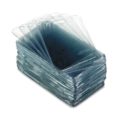 Proximity Id Badge Holders, Vertical, Clear 2.68" X 4.38" Holder, 2.38" X 3.63" Insert, 50/pack