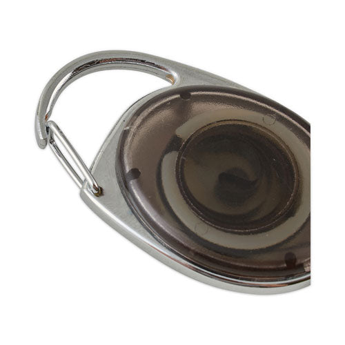 Carabiner-style Retractable Id Card Reel, 30" Extension, Assorted Colors, 20/pack