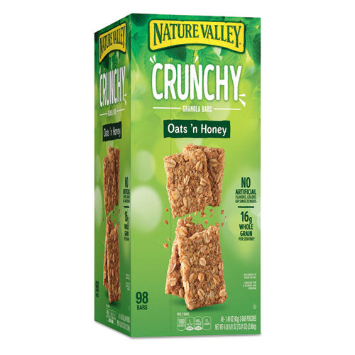Granola Bars, Oats'n Honey Cereal, 1.5 Oz Bar, 18/box