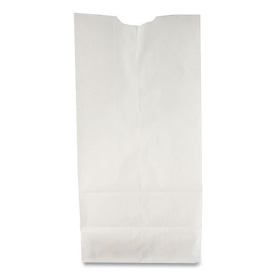 Grocery Paper Bags, 30 Lb Capacity, #2, 4.31" X 2.44" X 7.88", White, 500 Bags