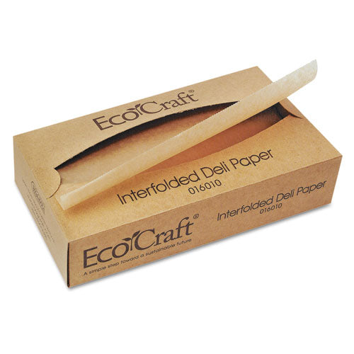 Ecocraft Interfolded Soy Wax Deli Sheets, 12 X 10.75, 500/box, 12 Boxes/carton