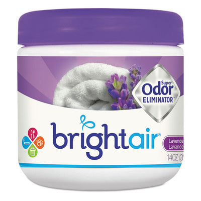 Super Odor Eliminator, Lavender And Fresh Linen, Purple, 14 Oz Jar, 6/carton