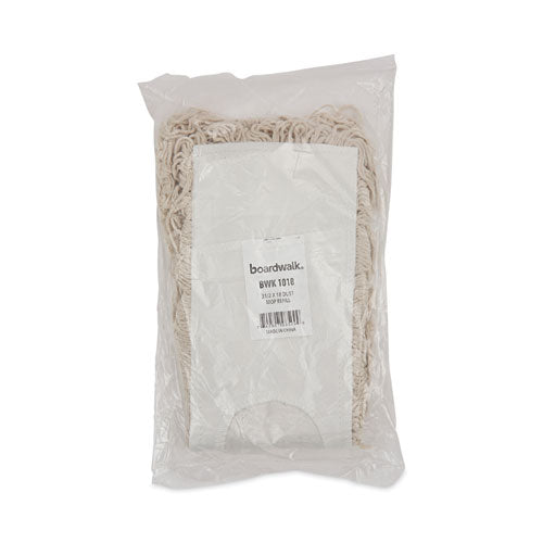 Mop Head, Dust, Cotton, 18 X 3, White
