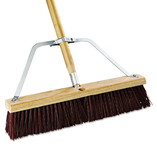 Metal Handle Braces, Large, Fits 24" To 48" Floor Sweeps, 0.5 X 17 X 12