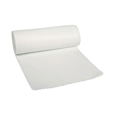 Low Density Repro Can Liners, 30 Gal, 0.62 Mil, 30" X 36", White, 10 Bags/roll, 20 Rolls/carton
