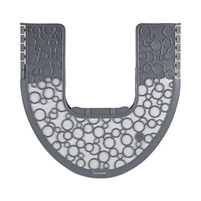 Commode Mat 2.0, Rubber, 22.88 X 22, Gray/white, 6/carton