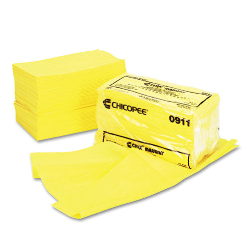 Masslinn Dust Cloths, 1-ply, 24 X 24, Unscented, Yellow, 30/bag, 5 Bags/carton