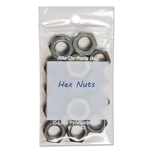 Write-on Poly Bags, 2 Mil, 4" X 6", Clear, 1,000/carton