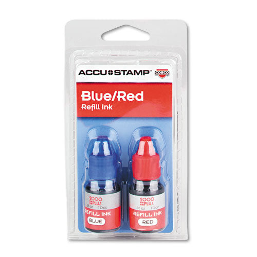 Accu-stamp Gel Ink Refill, 0.35 Oz Bottle, Blue