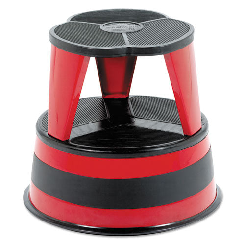Kik-step Steel Step Stool, 2-step, 350 Lb Capacity, 16" Diameter X 14.25"h, Sand