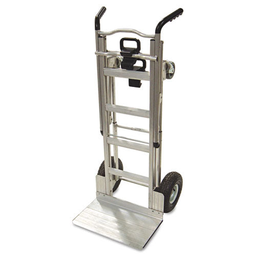 3-in-1 Convertible Hand Truck, 800 Lb To 1,000 Lb Capacity, 21.06 X 21.85 X 48.03, Aluminum