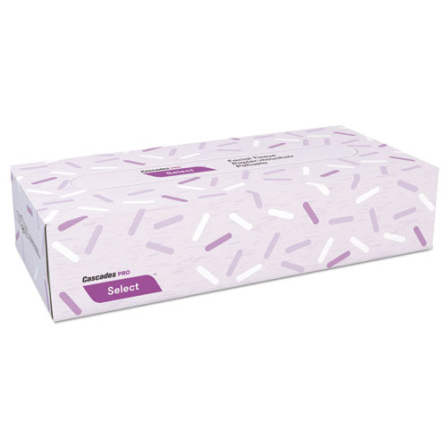 Select Flat Box Facial Tissue, 2-ply, White, 100 Sheets/box, 30 Boxes/carton