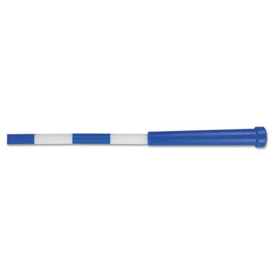 Segmented Plastic Jump Rope, 9 ft, Blue/White