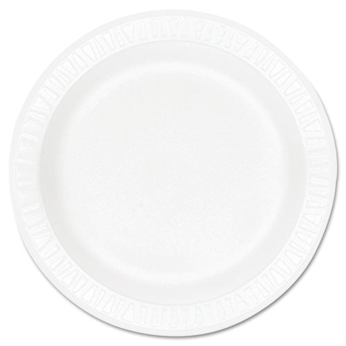 Concorde Foam Plate, 3-compartment, 10.25" Dia, White, 125/pack, 4 Packs/carton