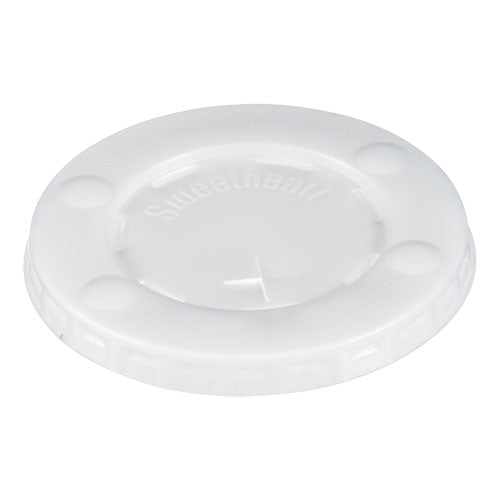 Straw-slot Cold Cup Lids, Fits 9 Oz To 20 Oz Cups, Clear, 100/sleeve, 10 Sleeves/carton