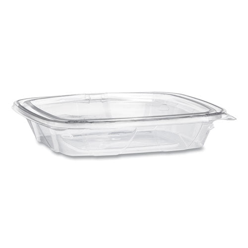 Clearpac Safeseal Tamper-resistant/evident Containers, Flat Lid, 16 Oz, 4.9 X 2.5 X 5.5, Clear, Plastic, 100/bag, 2 Bags/ct