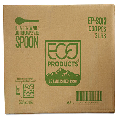 Plantware Compostable Cutlery, Fork, 6", Pearl White, 50/pack, 20 Pack/carton