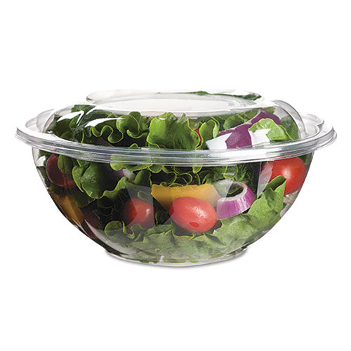 Renewable And Compostable Containers, 18 Oz, 5.5" Diameter X 2.3"h, Clear, Plastic, 150/carton