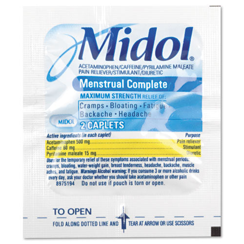 Complete Menstrual Caplets, Two-pack, 50 Packs/box