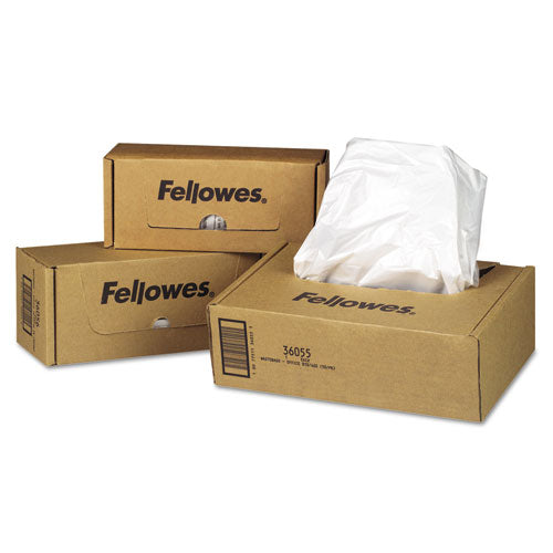Shredder Waste Bags, 9 Gal Capacity, 100/carton