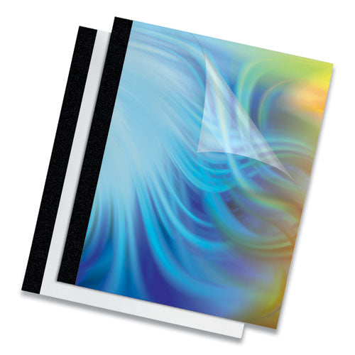 Thermal Binding System Presentation Covers, Clear, 16 To 30 Sheet Capacity, 11 X 8.5, Unpunched, 10/pack