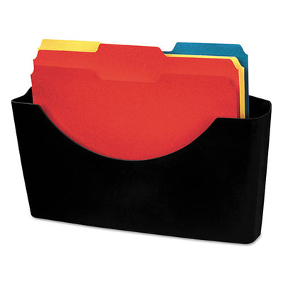 Plastic Partition Additions File Pocket, Letter Size, 14" X 2.5" X 7.75", Dark Graphite
