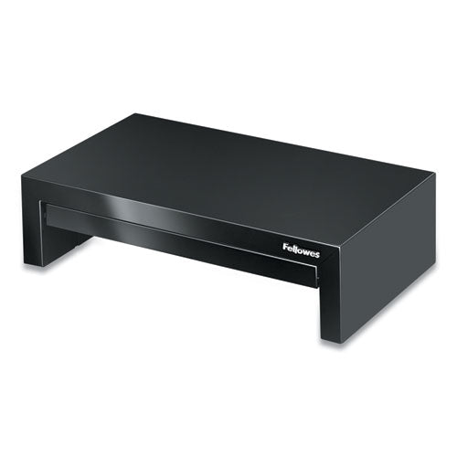 Designer Suites Monitor Riser, For 21" Monitors, 16" X 9.38" X 4.38" To 6", Black Pearl, Supports 40 Lbs