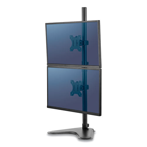 Professional Series Freestanding Dual Stacking Monitor Arm, For 32" Monitors, 15.3" X 35.5" X 11", Black, Supports 17 Lb