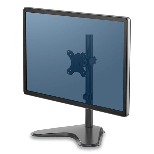 Professional Series Single Freestanding Monitor Arm, For 32" Monitors, 11" X 15.4" X 18.3", Black, Supports 17 Lb