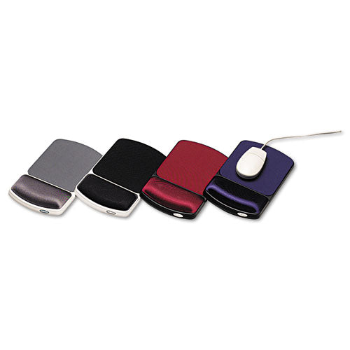Gel Mouse Pad With Wrist Rest, 6.25 X 10.12, Graphite/platinum