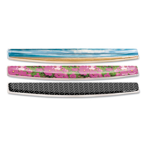 Photo Gel Keyboard Wrist Rest With Microban Protection, 18.56 X 2.31, Sandy Beach Design