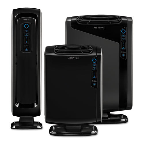Hepa And Carbon Filtration Air Purifiers, 300 To 600 Sq Ft Room Capacity, Black